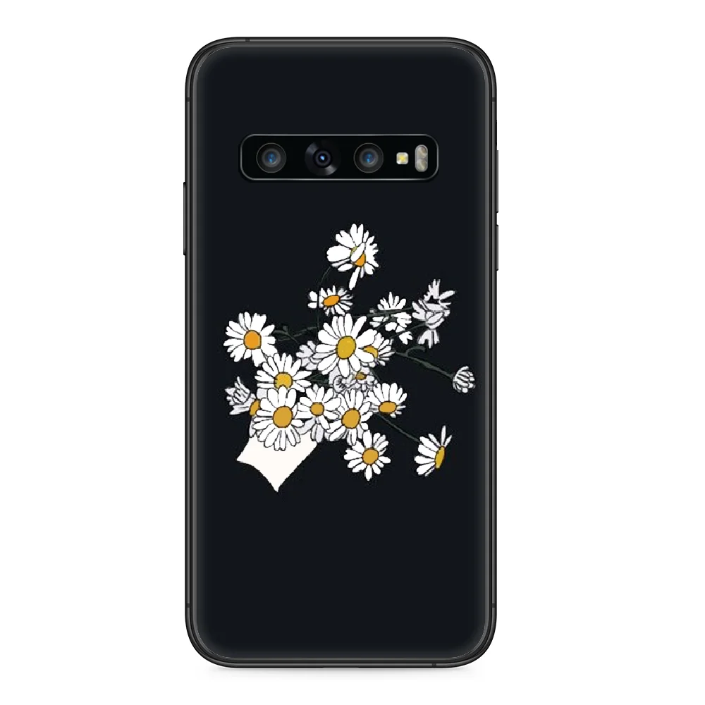 

INS Korea brand peaceminusone Phone case For Samsung Galaxy S 10 20 3 4 5 6 7 8 9 Plus E Lite Uitra black cover 3D back art