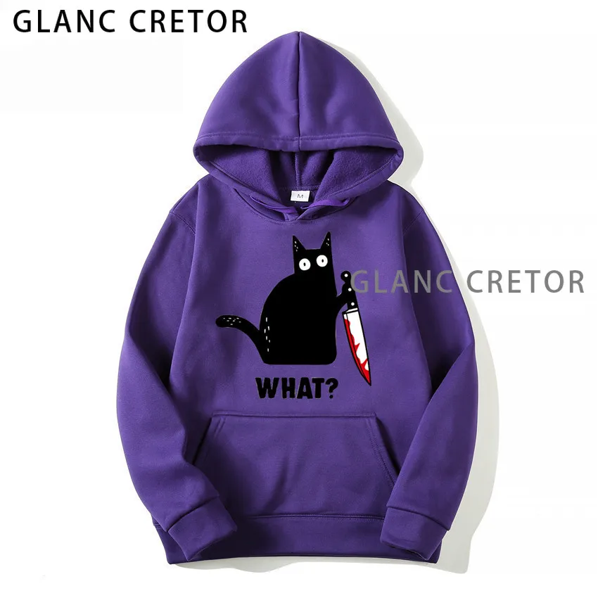 

Cute Cat Hoodies Sweatshirt Women Harajuku Pink Black Hoodies Streetwear Pullovers Graphic Hoodie Streetwear