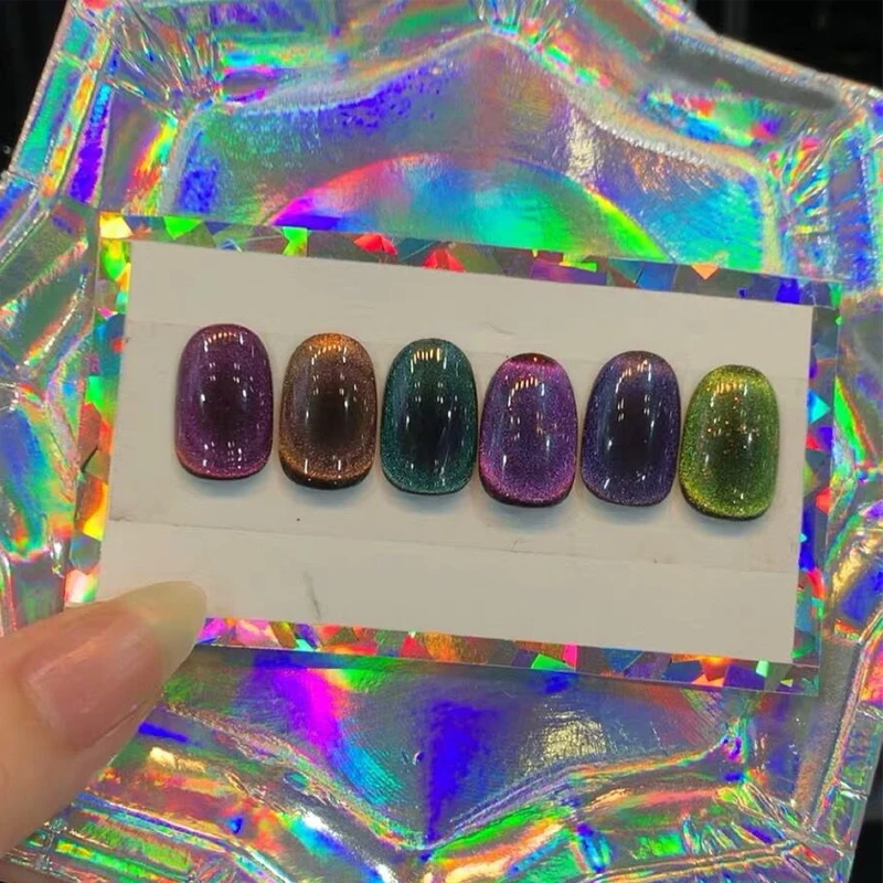 Гель-лак для ногтей 8 мл 5D Магнитный УФ-гель хамелеон кошачий глаз долговечный