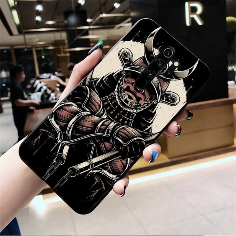 HPCHCJHM японский самурай маска чехол для телефона Redmi Note 8 8A 8T 7 6 6A 5 5A 4 4X 4A Go Pro |