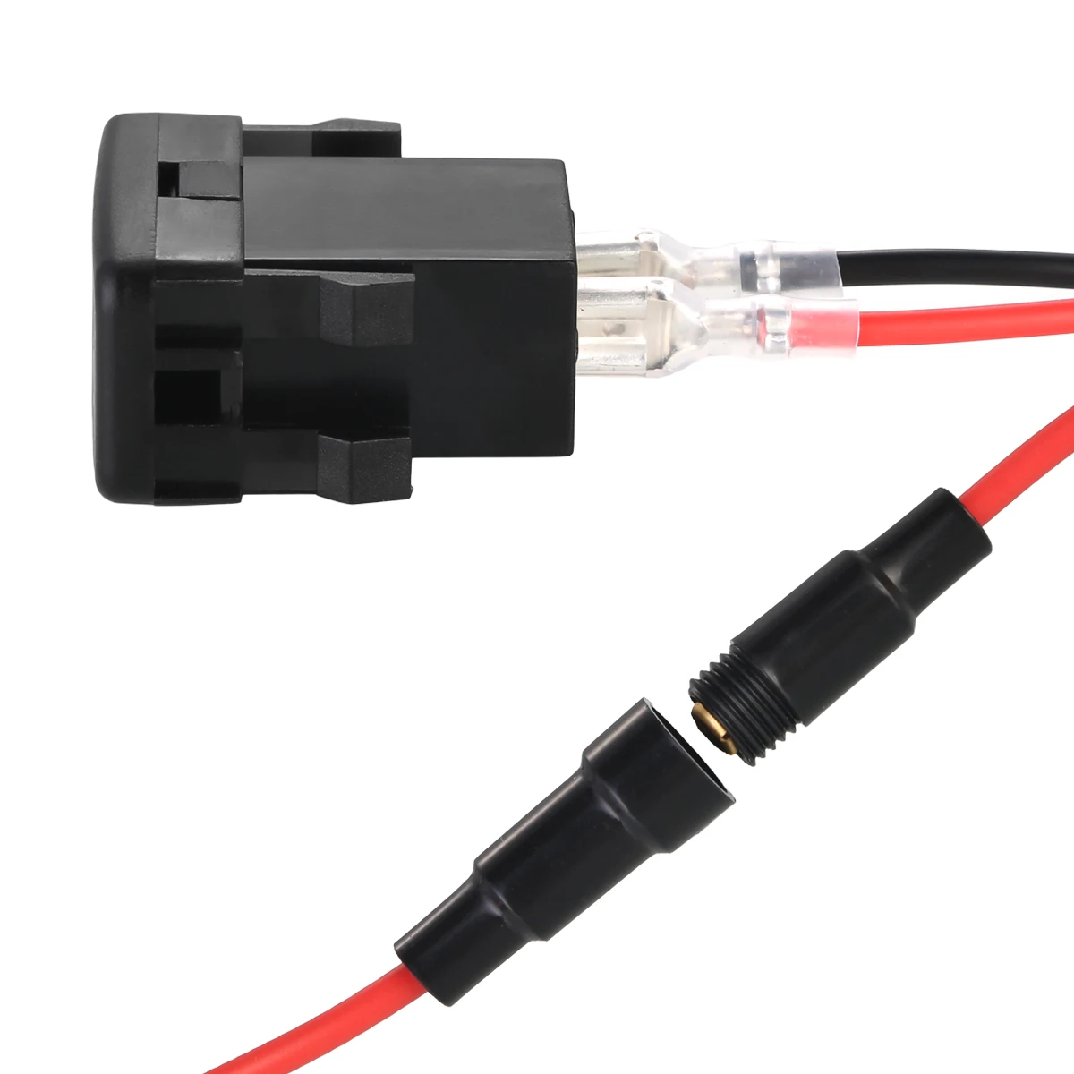 Автомобильное зарядное устройство с двумя usb-портами 12-24 В 5 4 2 А голубое