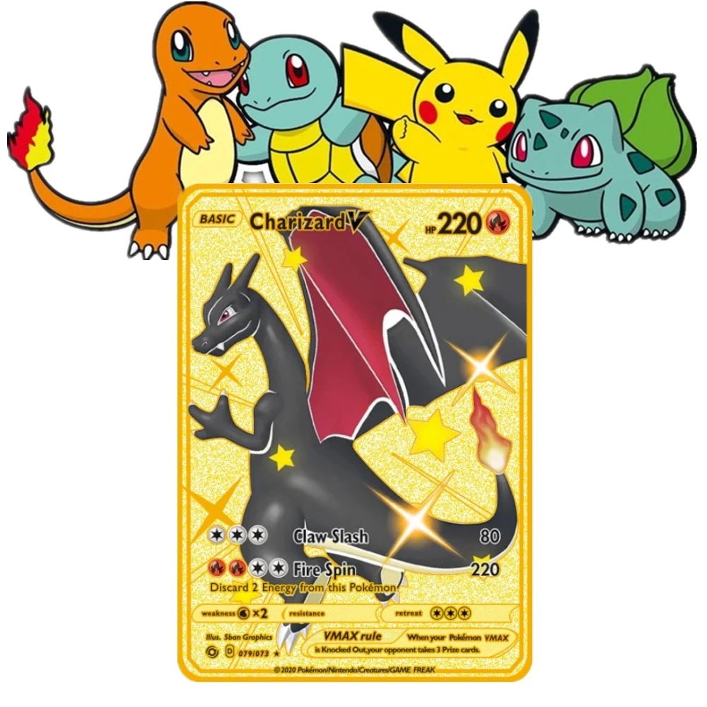 

Новинка 2022, Pokemon VMAX, воспламеняющийся дракон, коллекция, карточная игра, серии double Series, детские рождественские подарки