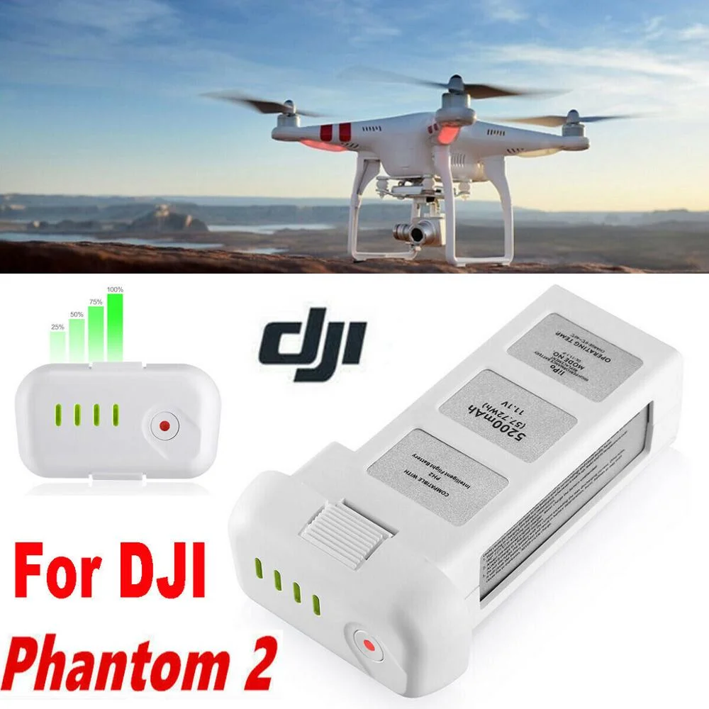 

Battery for DJI Phantom 2 Vision+ Plus Drone Quadcopter Flight 5200mAh 11.1V Rechargeable Battery