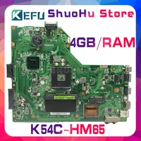kefu k54c motherboard for asus hm65 k54c x54c laptop motherboard tested rev2 1 4gbram 100 work original mainboard