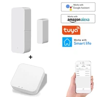 tuya zigbee door sensor contact open sensor for smart home automation app remote control work with aleax google home