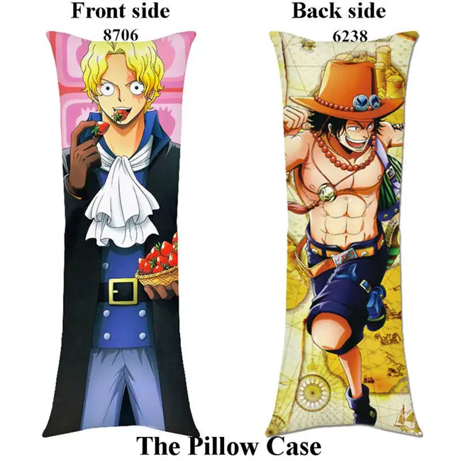 pillowcase Мультяшный цельный чехол Roronoa Zoro pillowcover Trafalgar Law аниме обнимающий длинный размер наволочка для тела чехол на заказ - Цвет: pillowcase