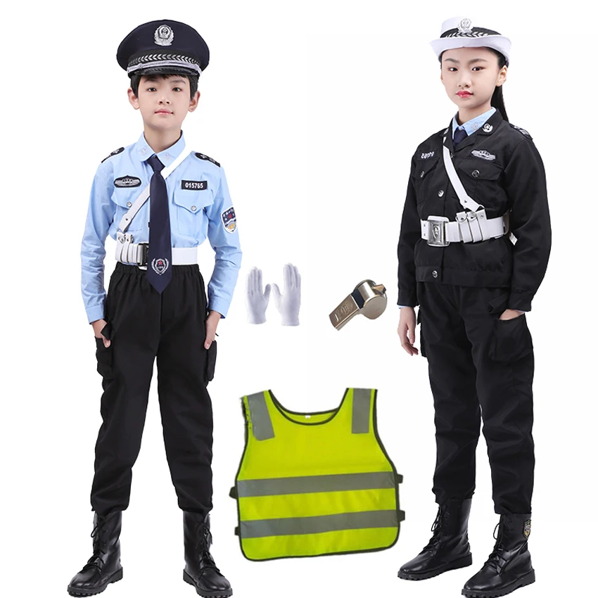 Карнавальный костюм полицейского для дорожного движения Одежда выступлений