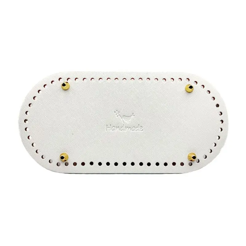 white DIY Knitting Crochet Bag Nail Bottom Shaper Pad Insert Cushion Base for Handbag Purse Making - Цвет: white