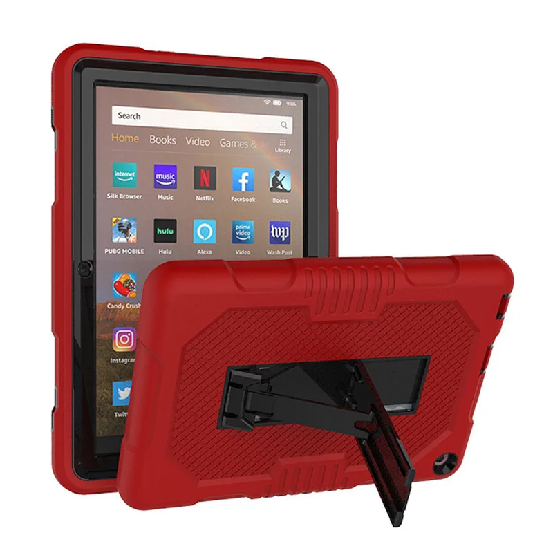 

For Amazon Fire HD 8 2020 Tablet Funda Kids Safe Heavy Duty Silicone Hard Cover For Amazon Kindle Fire HD8 Plus 2020 Case