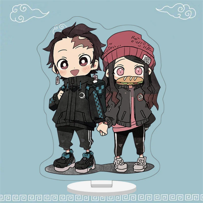 Японское аниме Demon Slayer: Kimetsu no Yaiba Kamado Tanjirou Nezuko Косплей акриловая настольная