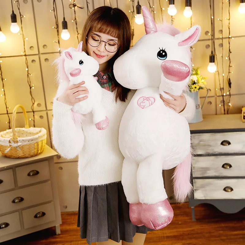 

cute unicorn plush toys plush licorne stuffed animals girls toys halloween christmas decorations for home christmas gift