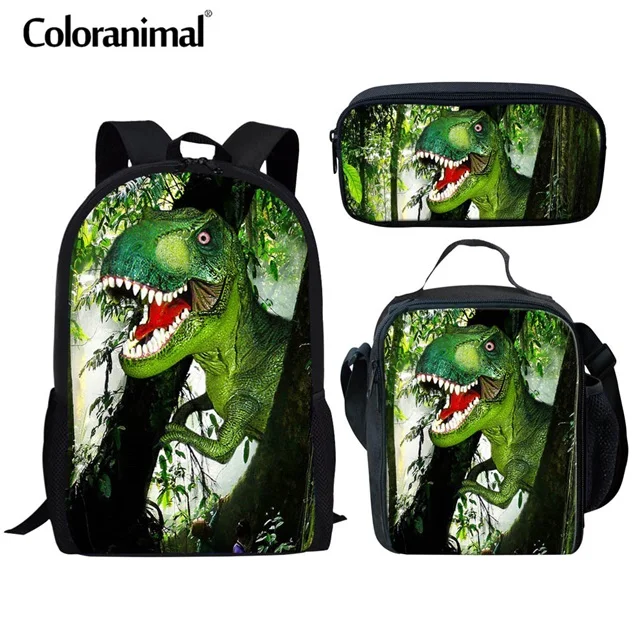 Coloranimal/комплект из 3 предметов школьная сумка для подростков мальчиков детей 3D