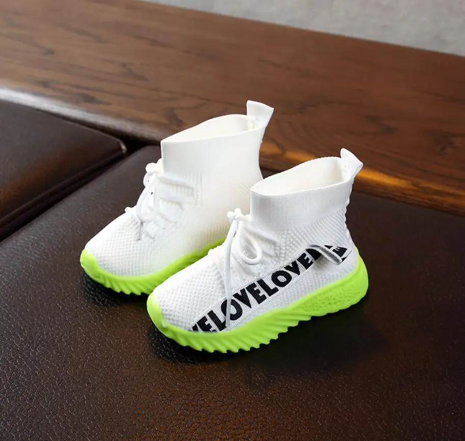 Детские Нескользящие кроссовки дышащие сетчатые спортивная обувь для