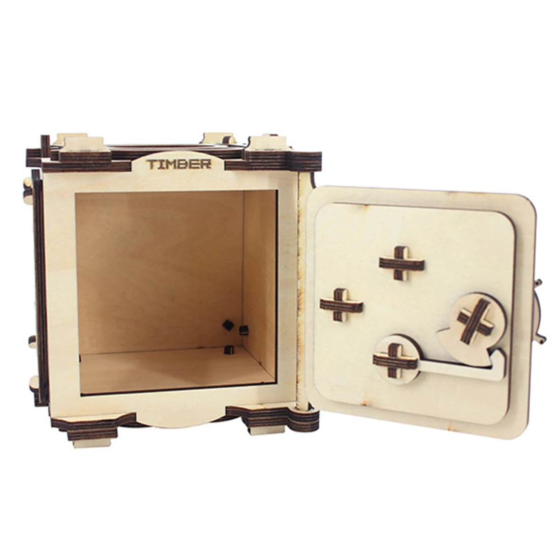 Деревянная креативная коробка для пазлов сделай сам сборная модель игрушка