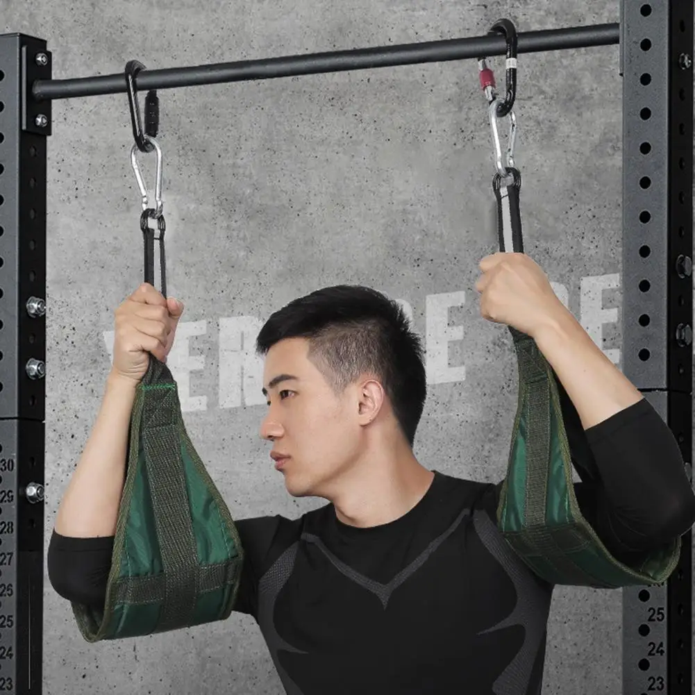 

Abdominal Training Arm Padding Muscle Building Sling Straps Wear Resistant Non-slip Pull Up Bar Hanging Leg Raiser for Gym