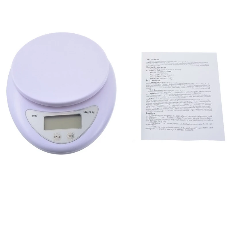 5 кг/1 г lcd Цифровые кухонные весы диета измерительный мини электронный баланс