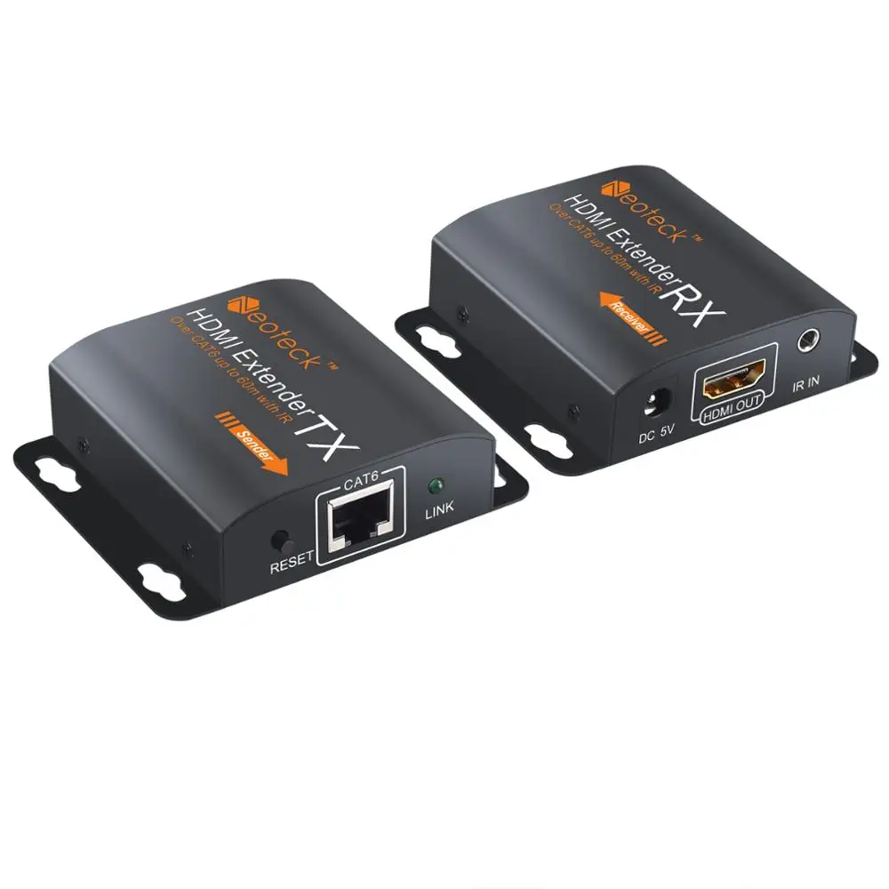 Proster 1080P HDMI Ethernet Сетевой удлинитель для RJ45 Cat6 Cat7 кабель HDMI удлинитель 60 м HDMI Ретранслятор с ИК-пультом дистанционного управления
