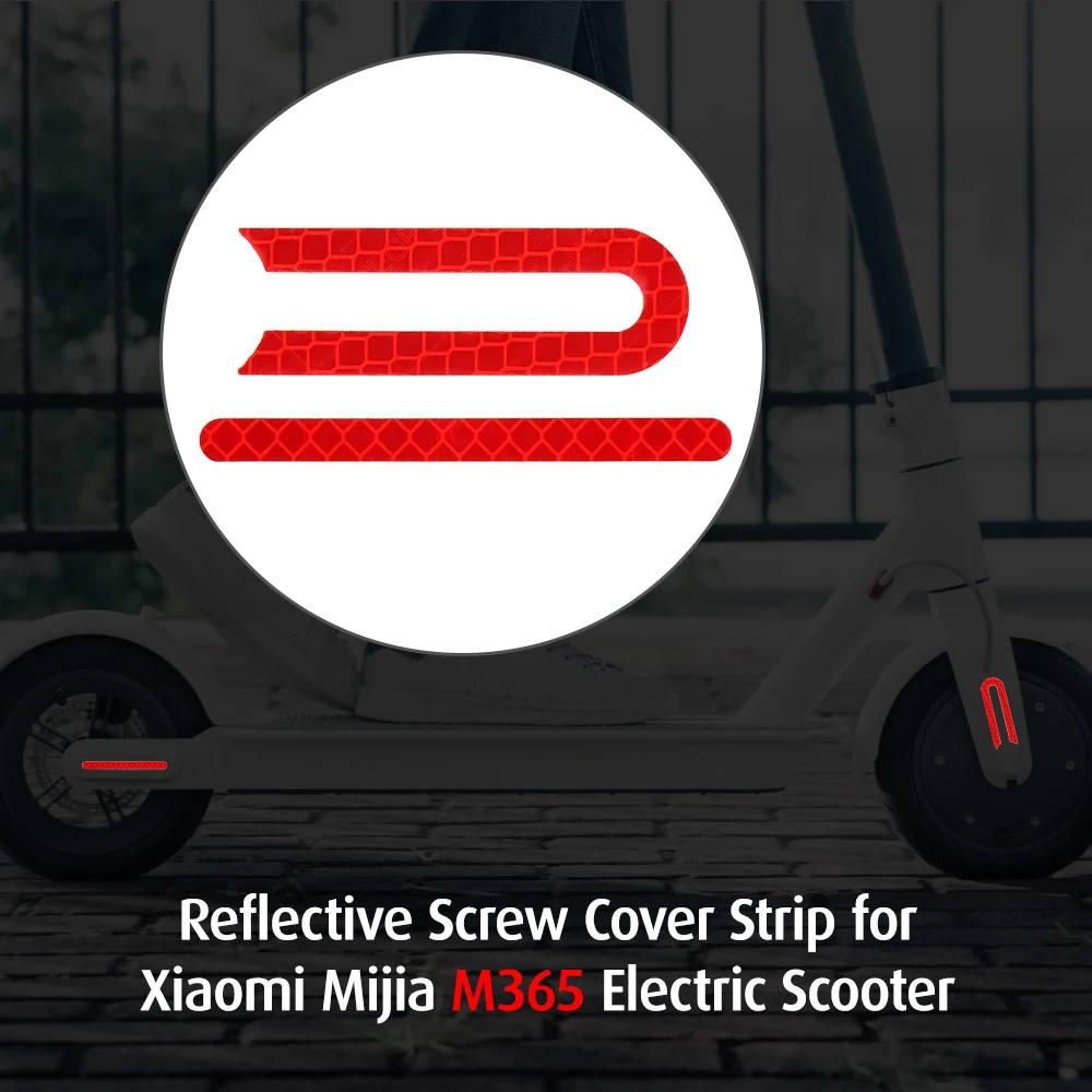 Светоотражающая полоса Пылезащитная крышка винта сменная для Xiaomi Mijia M365 наклейка