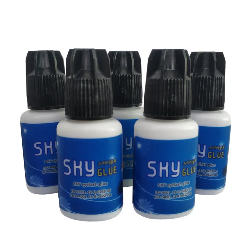 5 мл/бутылка 1-2s сухой срок самый мощный Корея Sky S + клей для наращивания ресниц MSDS