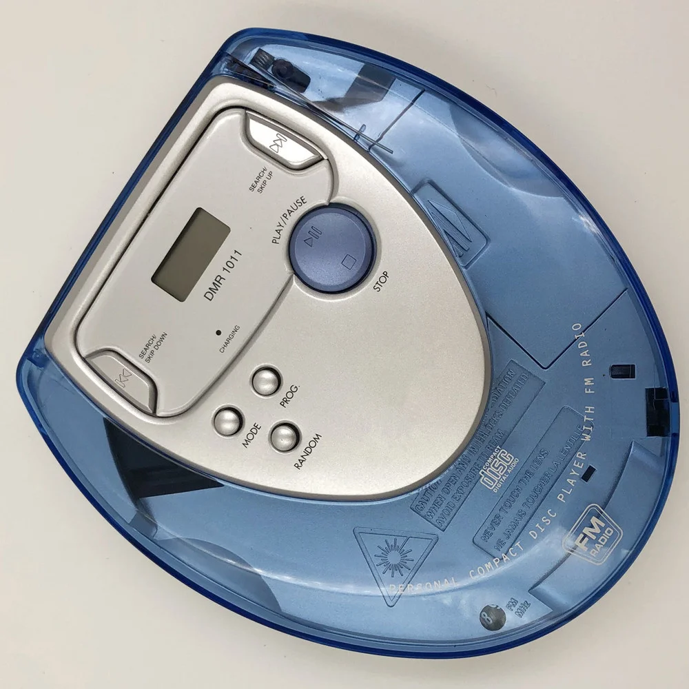 Portable CD player Walkman bass booster high quality music system transparent shockproof disc LCD 3.5mm audio interface | Электроника