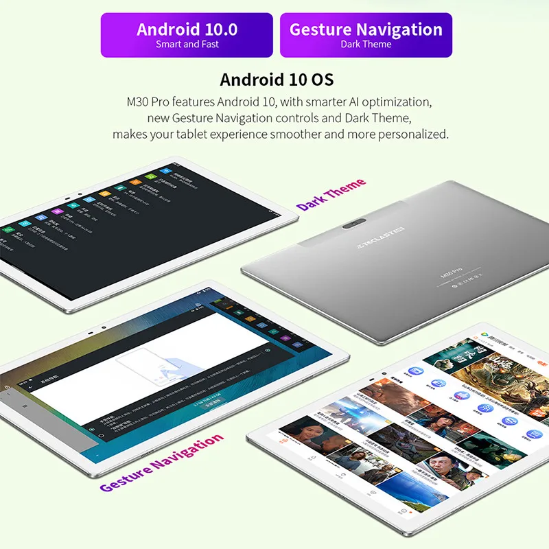 Teclast M30 Pro 10.1 Inch Tablet P60 8 Core 4GB/6GB RAM 128GB ROM Android 10 Tablets PC 1920x1200 IPS 4G Call Dual Wifi GPS