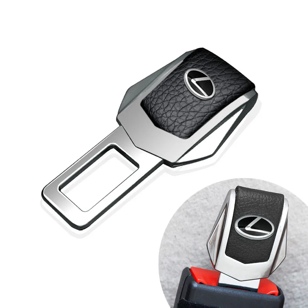 

Metal Auto Logo Safety Belt Buckle Clip Seat Belt Plug Car Accessories For Lexus RX LX GX IS NX UX LS GS ES CT200h RX300 RX330