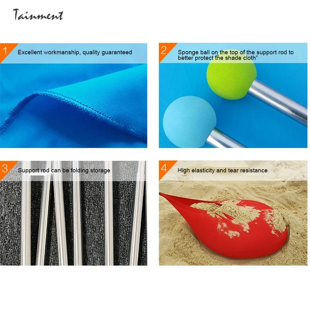Водонепроницаемый тент для пляжа кемпинга Солнцезащитный навес наружный