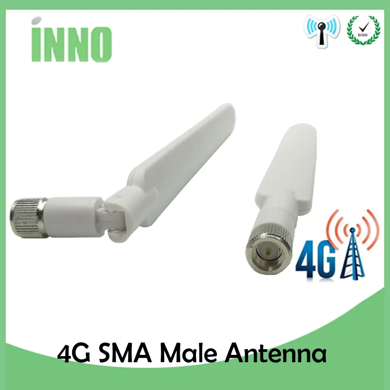 Eoth 5pcs  4G lte antenna 5dbi SMA Male Connector Plug antenne router external repeater wireless modem antene