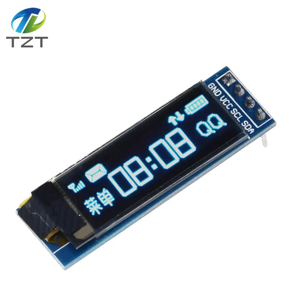 Модуль O LED 0 91 дюйма Белый/Синий светодиодный 128X32 Светодиодный ЖК дисплей модуль