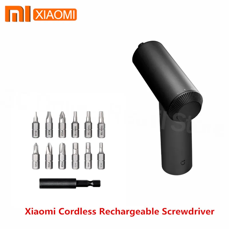 Аккумуляторная отвертка Xiaomi Mijia 3 6 В 2000 мАч li ion 5N.m электрическая с 12 шт. насадок S2