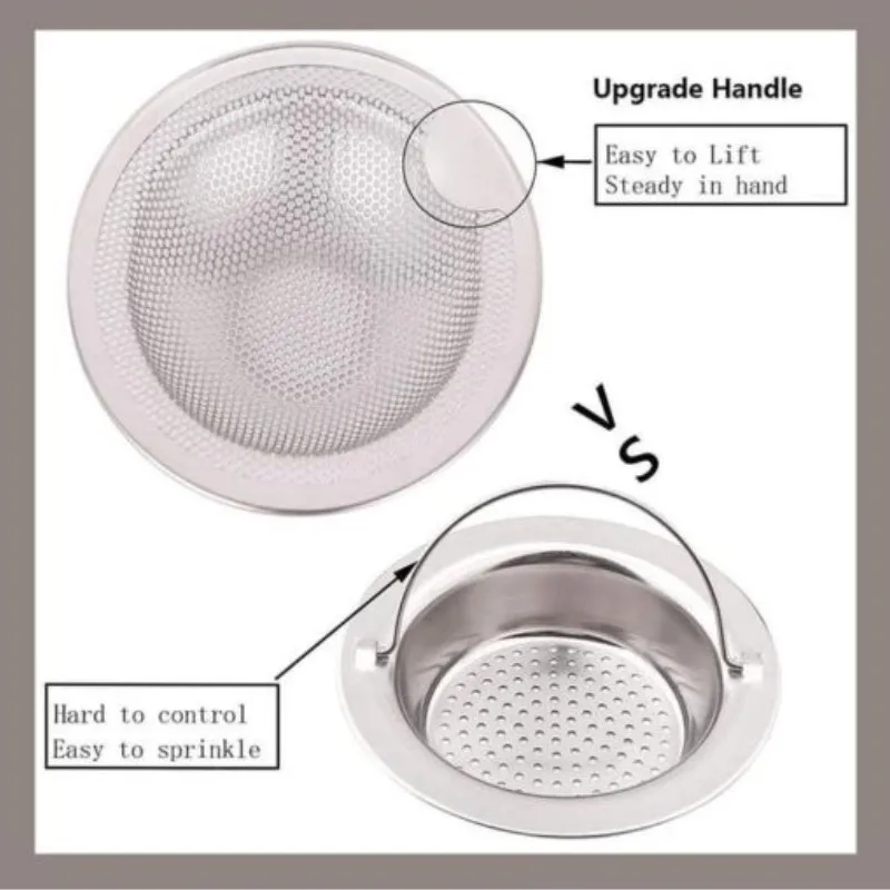 

Stainless Steel Bathtub Hair Catcher Stopper Shower Drain Hole Filter Trap Kitchen Metal Sink Strainer Floor Drain Kitchen Tool