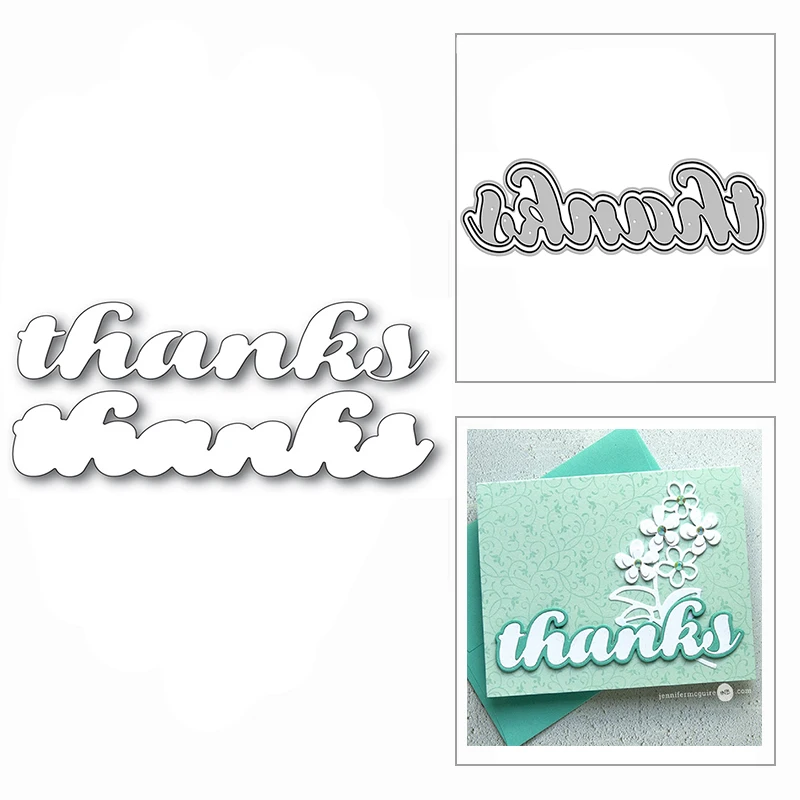 

New Thanks Luscious Script Words 2020 Metal Cutting Dies for Scrapbooking Paper Decor and Card Making Embossing Craft No Stamps
