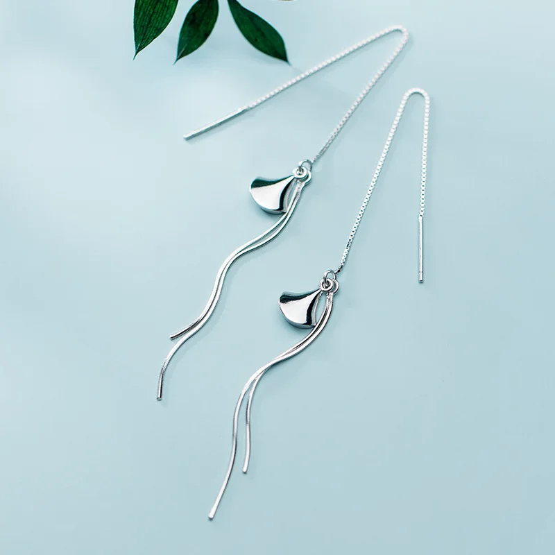 925 цельное Стерлинговое Серебро хорошее ювелирное изделие серьги с кисточками