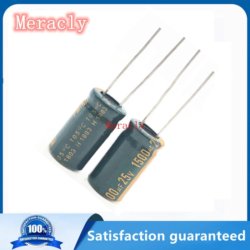 

5pcs/lot Q03 25V 1500UF Low ESR/Impedance high frequency aluminum electrolytic capacitor size 10*20 1500UF25V 20%