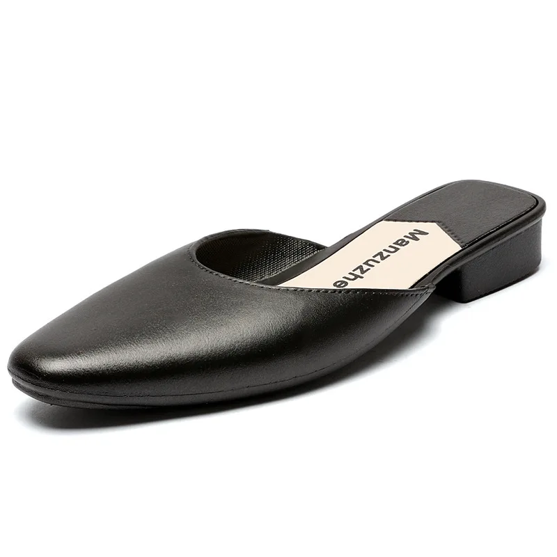 Женские низкие шлепанцы Модные летние сандалии на плоской подошве Обувь без