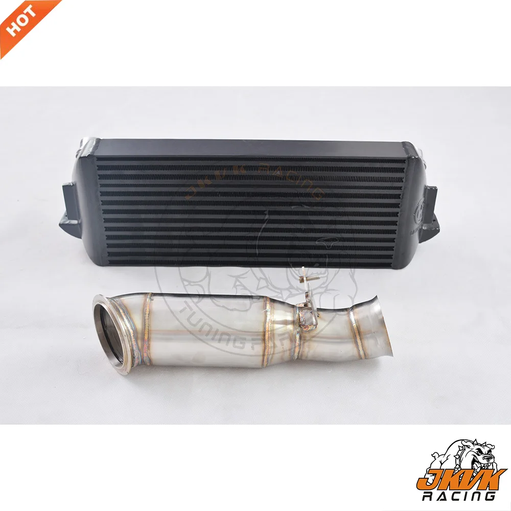 

JKVK Racing N55 335I 2013+/ F30 F20/ F22 M235i M235xi 2013+/f87 M2 2015+ Downpipe+EVO2 intercooler (Bar and Plate type) 35HP+