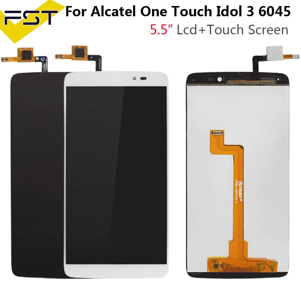 ЖК дисплей для Alcatel One Touch Idol 3 6045 OT6045 6045K 6045Y 5 дюйма кодирующий преобразователь