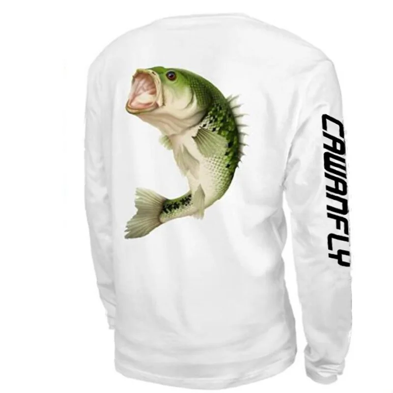

Polyester Print Sublimation Quick Dry Fishing Men's Outdoor Sun Uniform Long Sleeve Fishing Jerseys Shirt For Outdoor Sports