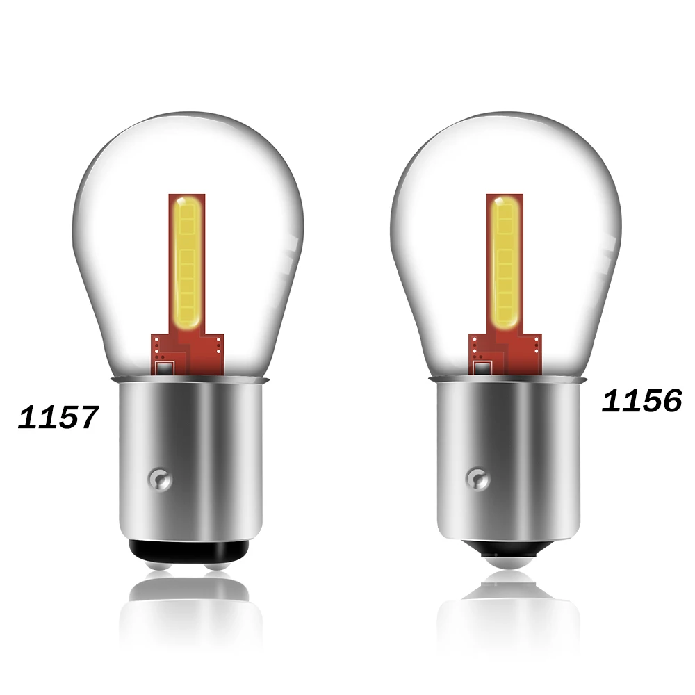 Дневные ходовые огни 12V Белый 1200LM 1156 BA15S P21W Led 1157 BAY15D P21/5W светодиодные лампы