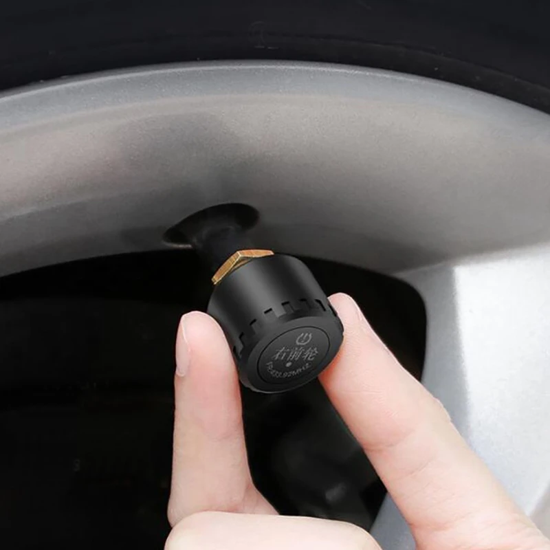

TPMS Solar Car Tire Pressure Alarm Monitor System Display Intelligent Temperature Warning Fuel Save with 4 Sensors