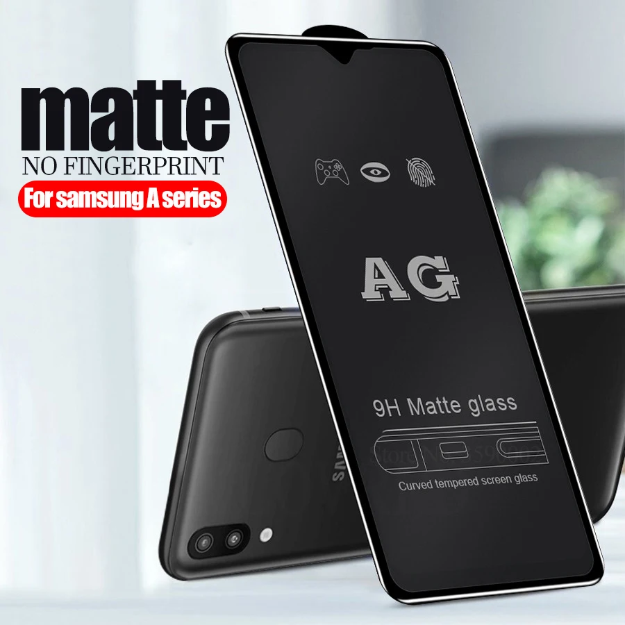 9D полное клеевое матовое закаленное стекло для samsung galaxy a10 a20 a30 a40 a50 a70 защитное a505F