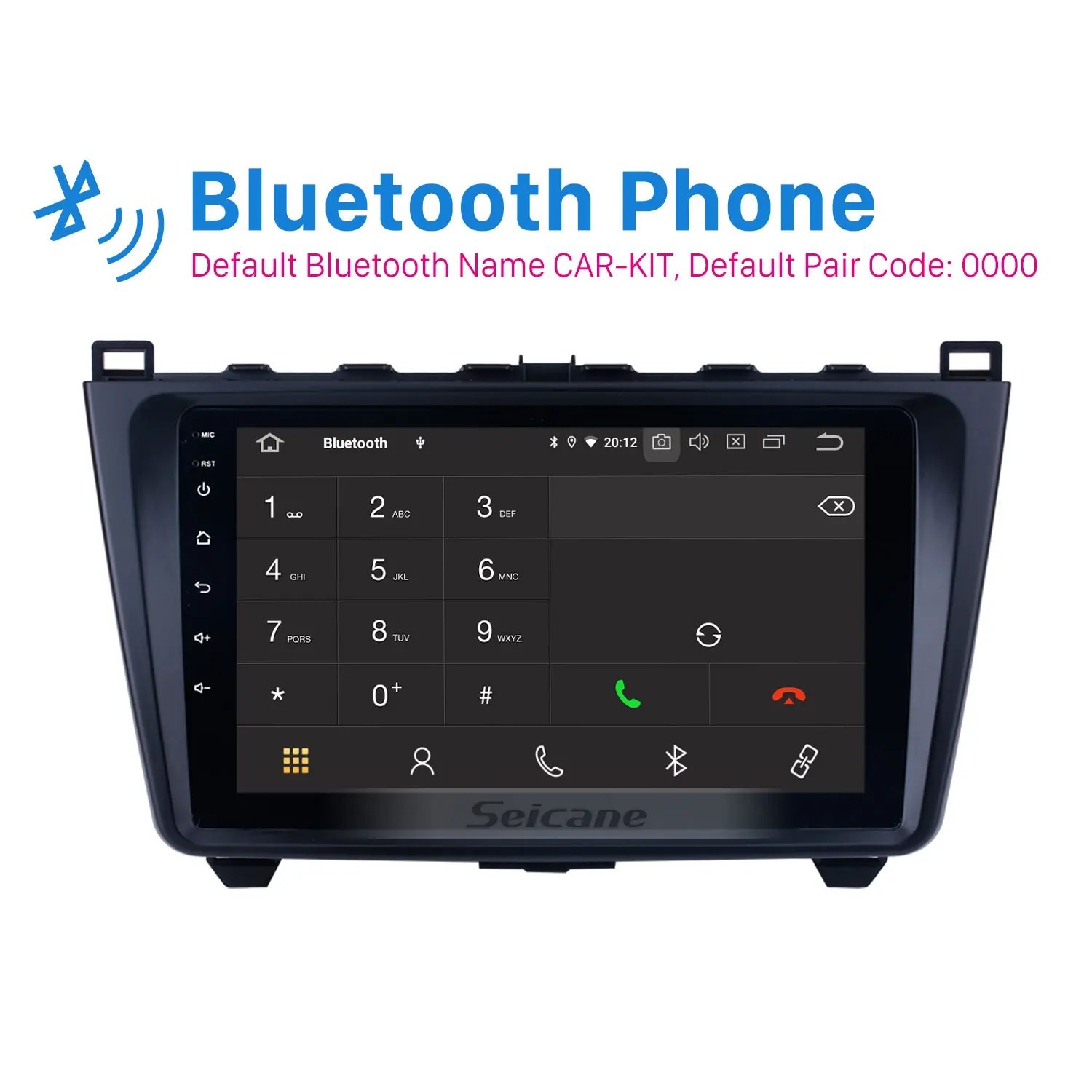 Seicane автомобильный Navi Android9.0 HD 9 &quot1Din стерео для Mazda 6 Ruiyi 2008 2015 gps мультимедийный