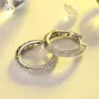 ORSA JEWELS серьги-кольца из стерлингового серебра 925 пробы для женщин круглые серьги с кубическим цирконием ААА 2020 новые модные ювелирные изделия подарок RSE82