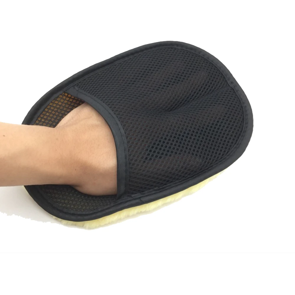 Шерстяные перчатки для мытья автомобиля мягкие инструменты чистки средство