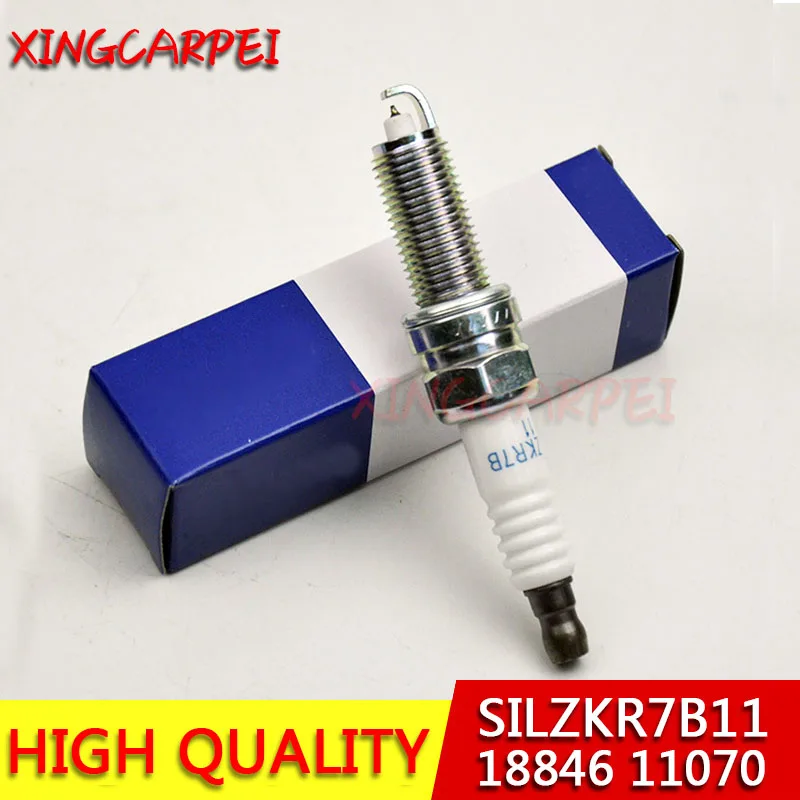 4 × SILZKR7B11 18846 11070 иридиевая пробка свечи зажигания для Hyundai Genesis i40 Kia Carens Optima SILZKR7B 11