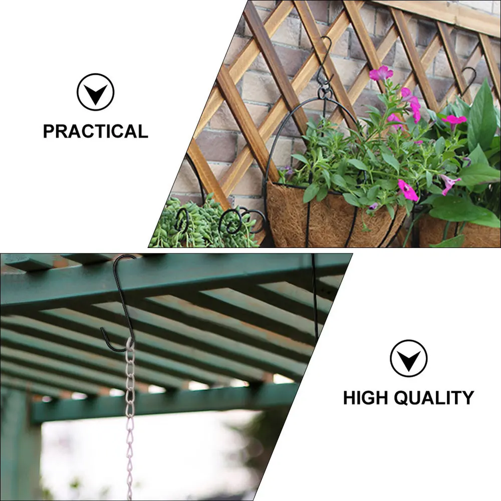 

5PCS Birds Feeder Insect Guard Hook Metal Household Gardening Hanging Hook