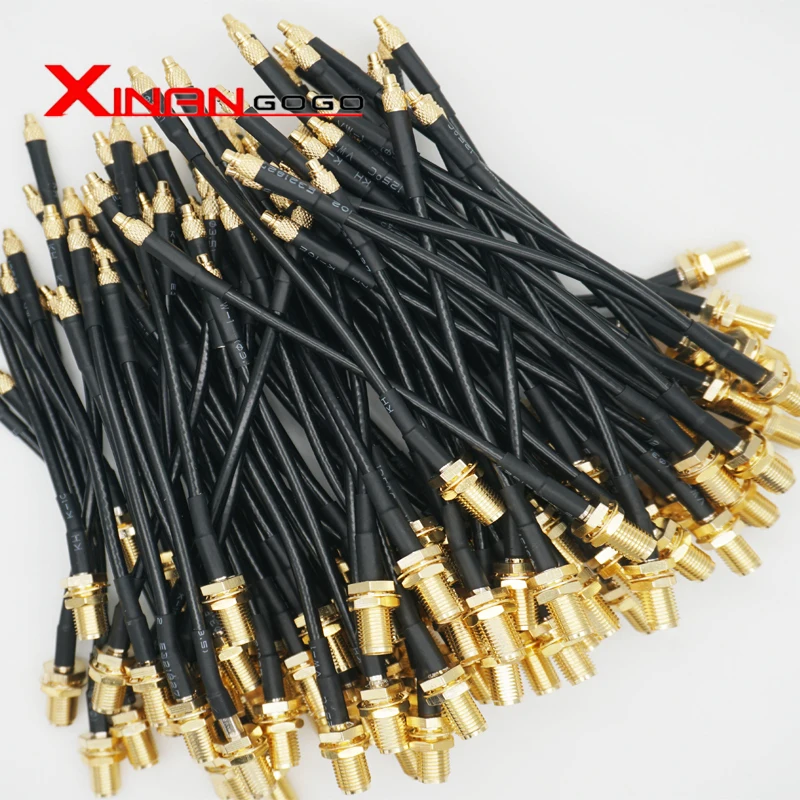 Радиочастотный коаксиальный кабель с разъемом SMA в MMCX гнездо штекер RG174 ОТРЕЗОК