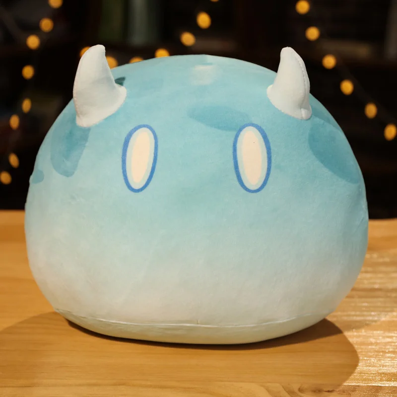 Genshin-juguete de peluche con tem&aacute;tica de Slime para ni&ntilde;os, peluches esponjosos, almohada Keli, mu&ntilde;ecas Dango, regalo de cumplea&ntilde;os y Navidad-2
