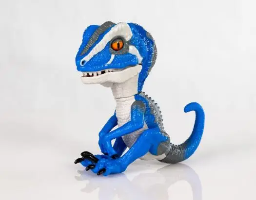 Синий Креативная Velociraptor фигурка, Электрический динозавр, домашние животные, игрушка для кончика пальца динозавра, Умная игрушка, электронный питомец, модель динозавра - Цвет: Синий