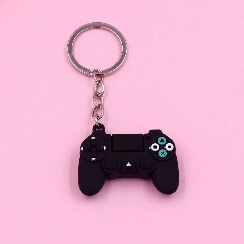

Hot Fashion Game Pad Keychain Cute Red Black Gamepad Car Key Chain Cartoon Children Bag Pendant Boy Men Gift Keyring